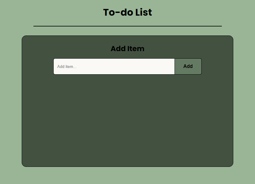 To-do List - Web Application for Task Management